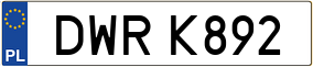 Trailer License Plate
